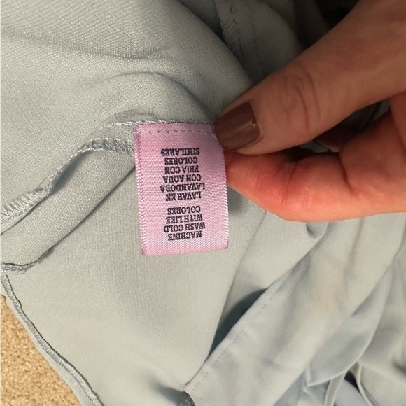 Alya Blue Ruffle Dress - Picture 9 of 11